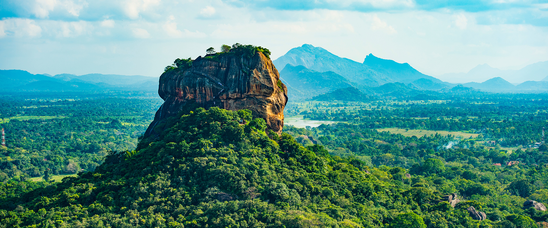 Beautiful tropical landscape of Sri Lanka